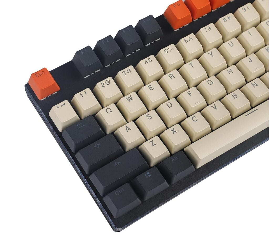 Double Shot Carbon Retro Full Keycap Set for Keychron k4