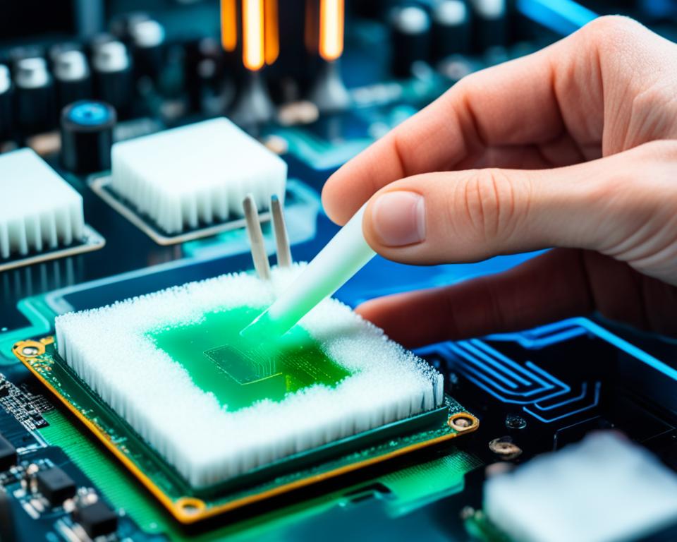 Cleaning thermal paste off CPU