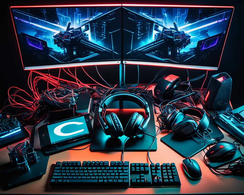 Gaming desk wire management gaming desk wire management